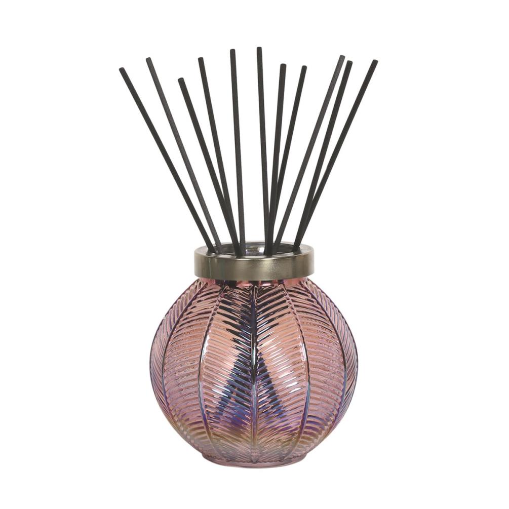 Aroma Pink Lustre Glass Large Reed Diffuser & 50 Fibre Reeds £13.04